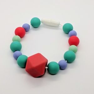 2/$18 Color pop sensory teether baby mom bracelet
